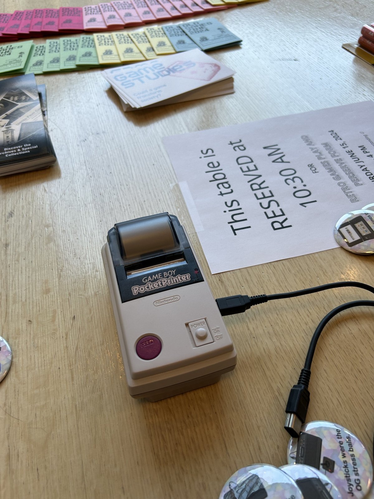 Game Boy Printer at the photo booth