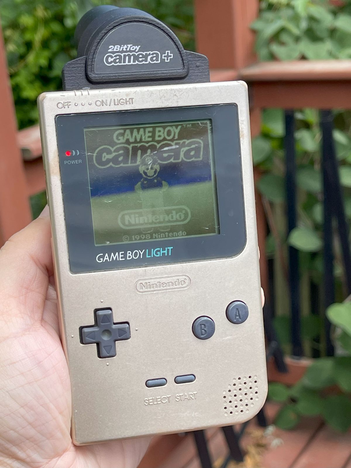 Difficult to see on the Game Boy Light