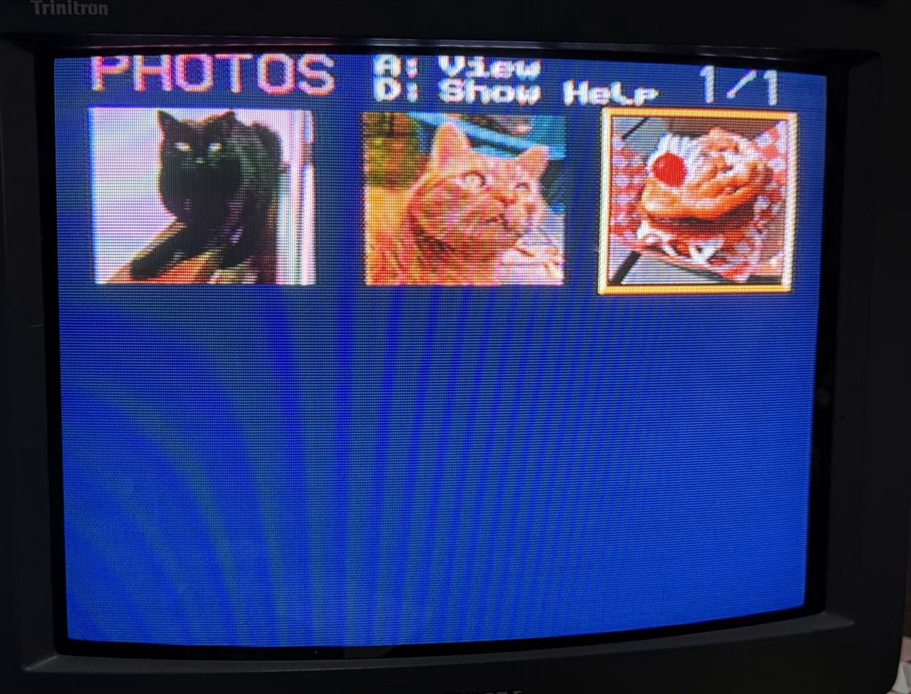 The photo thumbnails on the Loopy